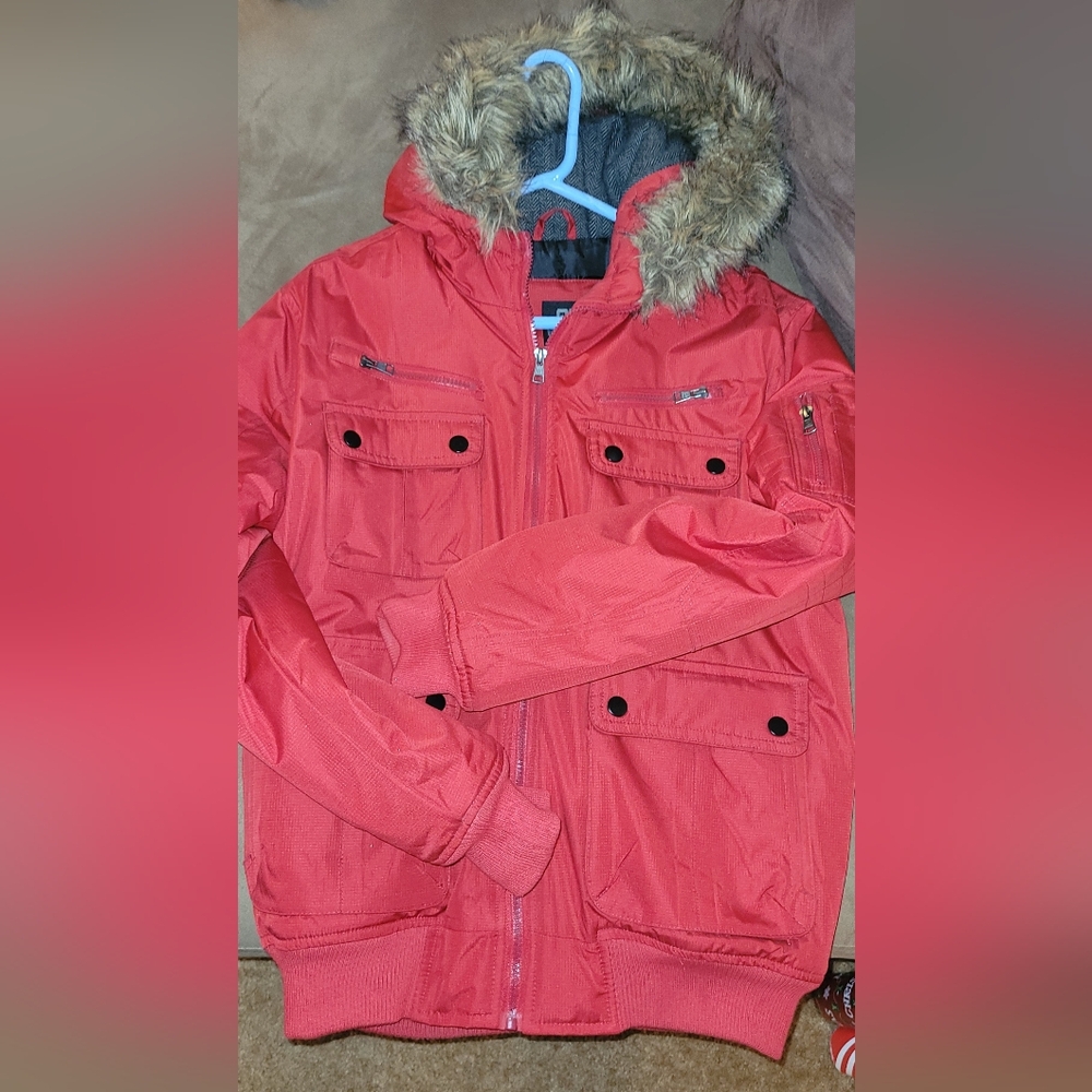 Adult Red Fur-Trimmed Jacket
